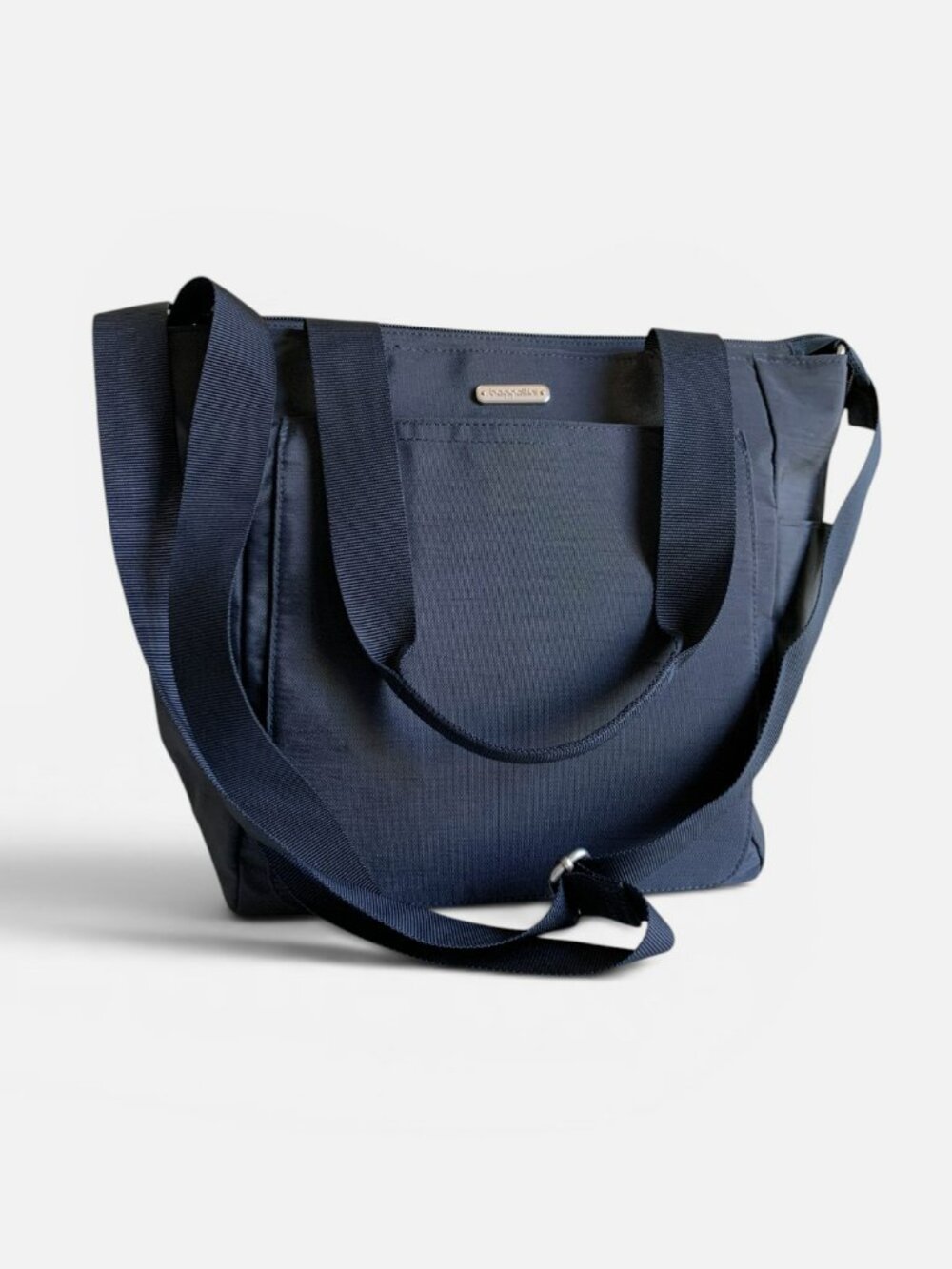 Baggallini Get Carried Away Tote Navy Lightweight Travel Crossbody Shoulder Bag